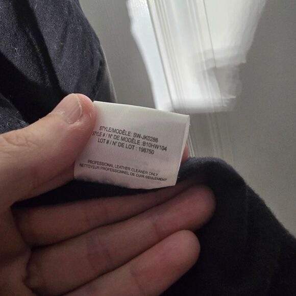 HELMUT LANG wool/leather moto jacket - Picture 9 of 9